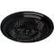 Ekena Millwork Trinity Ceiling Medallion (Fits Canopies up to 3"), Hand-Painted Black Pearl, 22"OD x 1 3/4"P CM22TNBPS - alternate 4